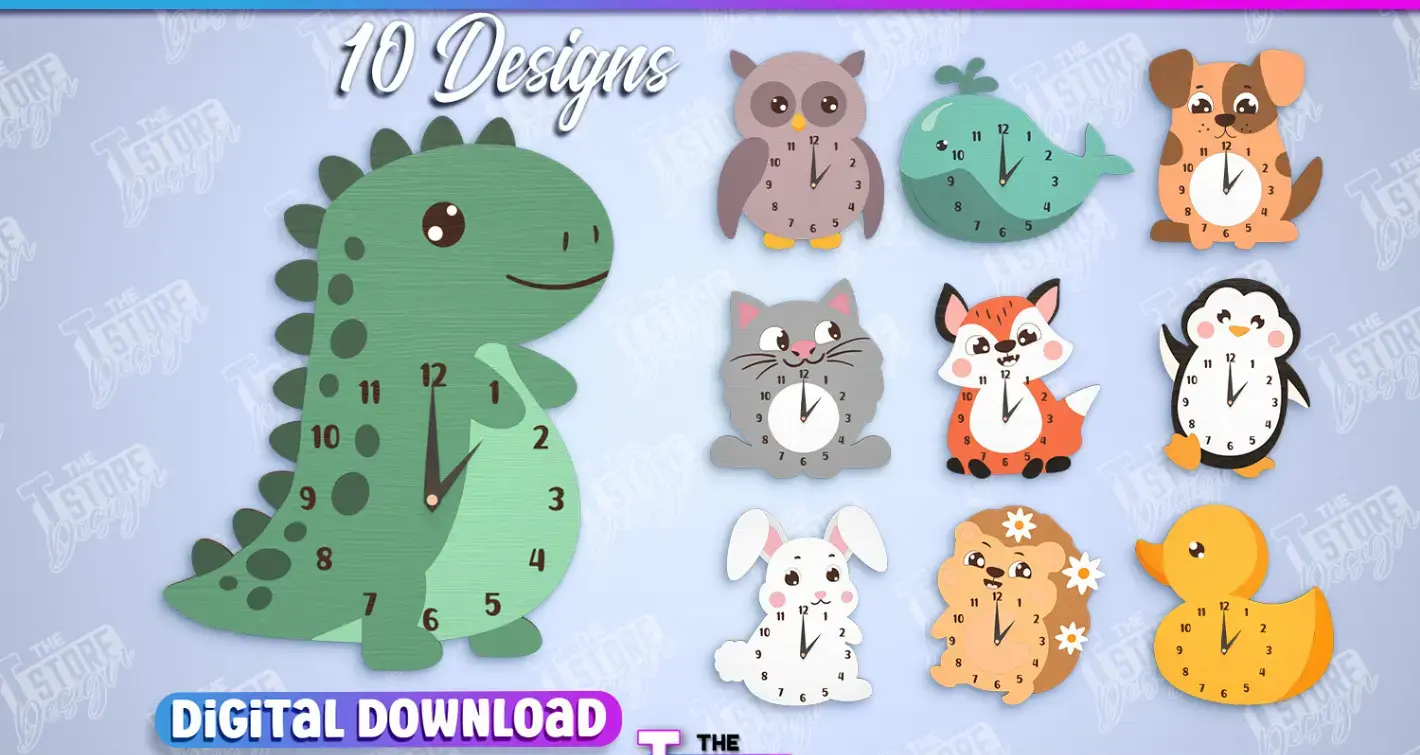 kids-clock-bundle-animals-shape-cnc-38006-cover-1